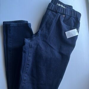 Lands' End Women's Dark Blue Skinny Jegging Jeans Size 6